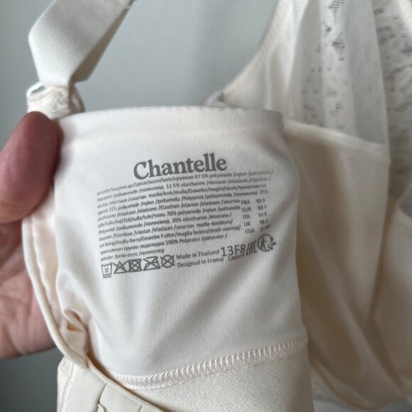 Chantelle Womens Norah Comfort Wireless ivory Bra Size 36F 13f8 - Picture 7 of 8
